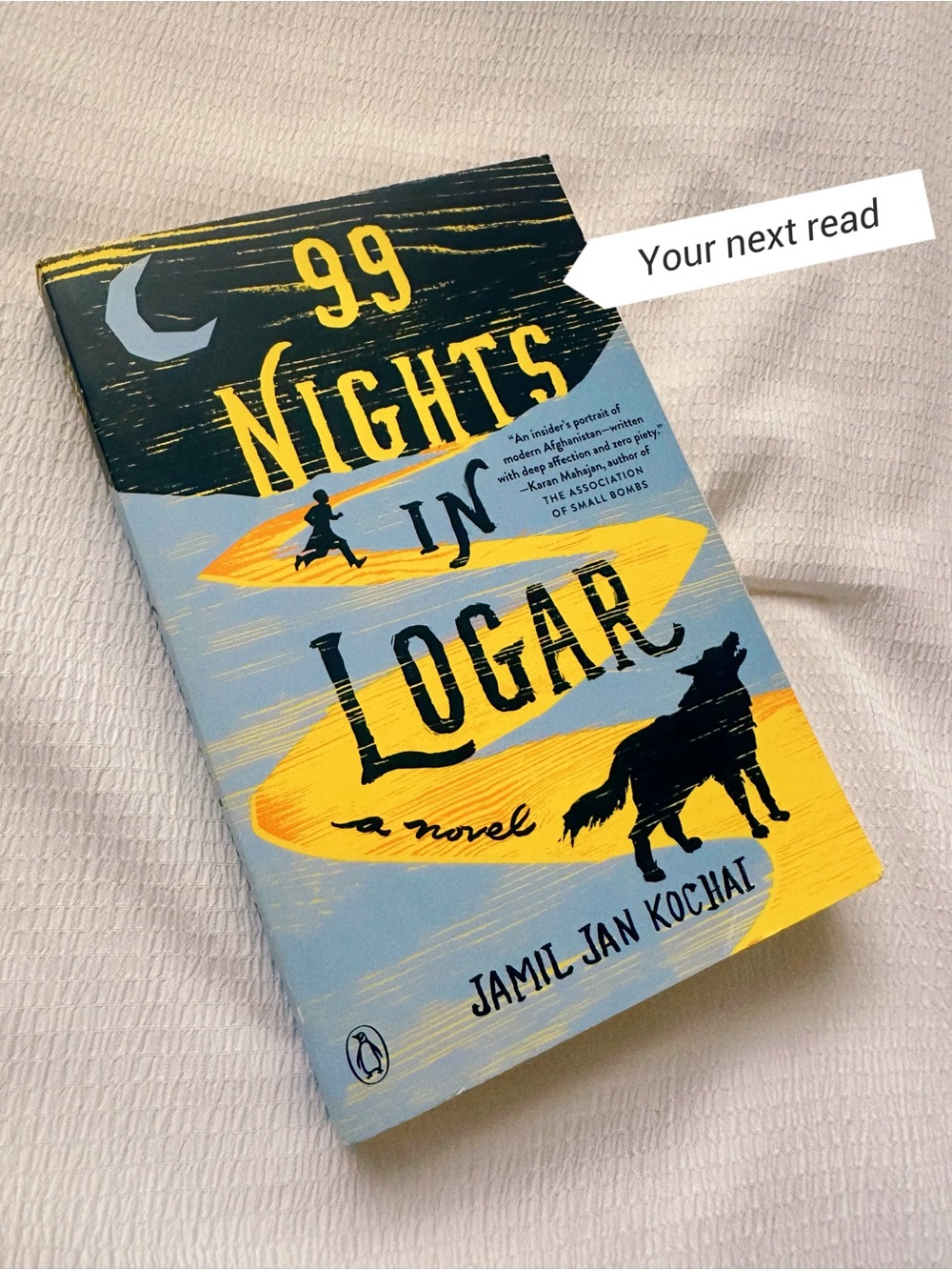 ORIGINAL Penguin Paperback Novel - “99 Nights in Logar” by Jamil Jan Kochai